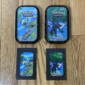 💫 Two Pokémon Shining Fates Card Tins ONLY TWO COLLECTIBLE CARDS